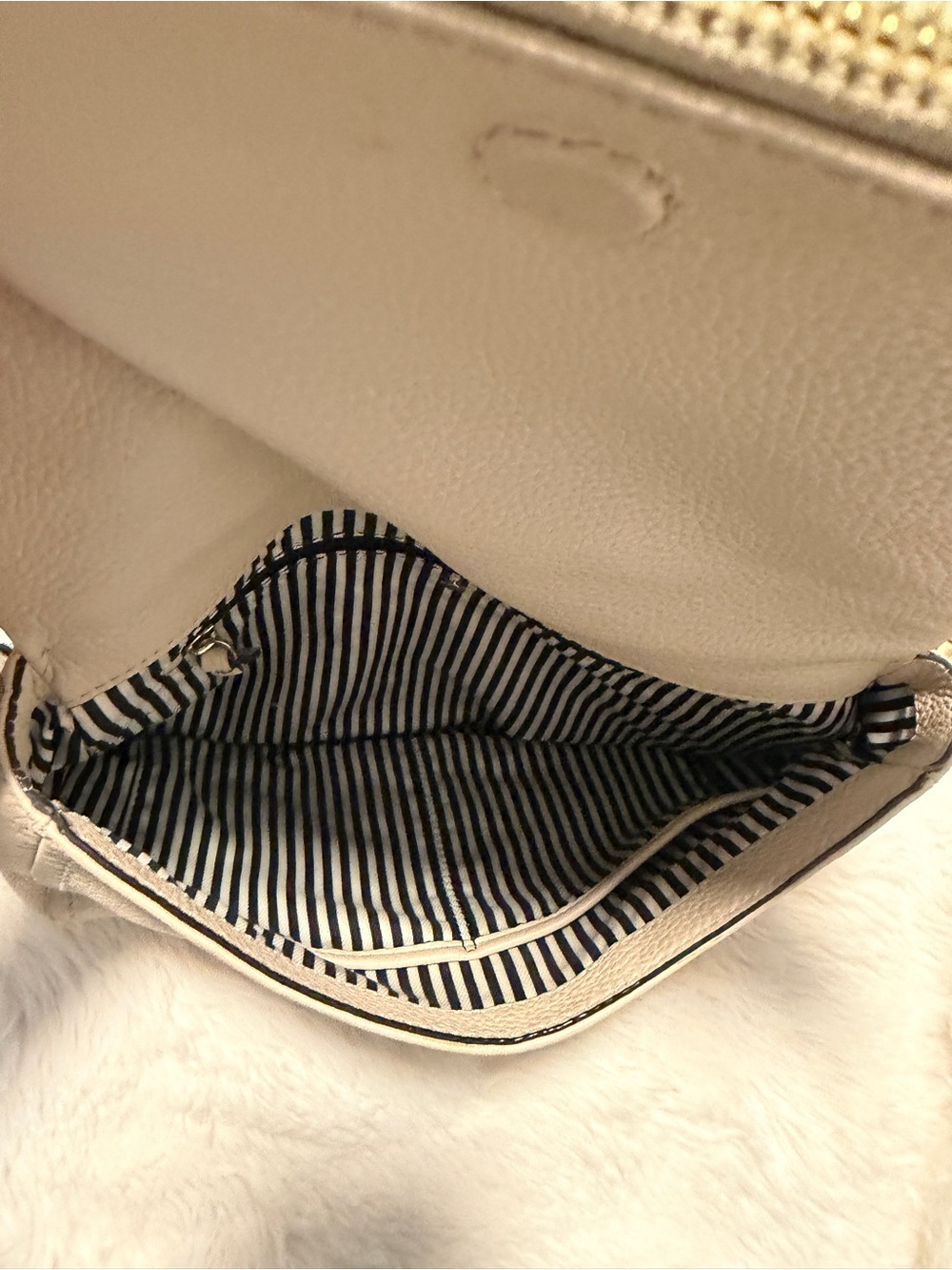 kate spade Neutral Pebbled Leather Crossbody Bag - Picture 5 of 7